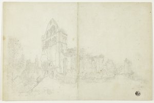 Byland Manastırı, Yorkshire by William Westall
