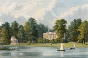 Richard Gilson Reeve (1803-89) tarafından kazınmış Hampton House, 1828