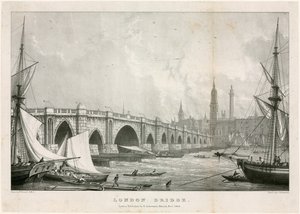 Londra Köprüsü by William Westall