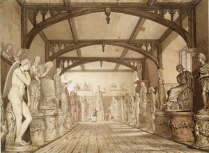 Sınav Okullarındaki Heykel Galerisi, Oxford, 1813 by William Westall