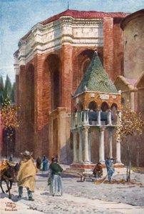 Bolonya. S. Domenicol (renkli taş) by William Wiehe Collins