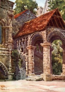 Canterbury, Norman Merdiveni (renkli taş) by William Wiehe Collins