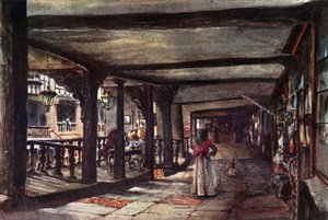 Chester, Rows (renkli taş) by William Wiehe Collins