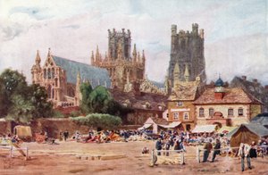 Ely, Pazar Yeri (renkli taş) by William Wiehe Collins