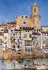 Gerona, Katedral (renkli taş)