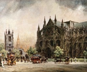 Londra, Westminster Manastırı. Kuzey Transept (renkli taş) by William Wiehe Collins