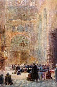Toledo, Güney Transept (renkli taş) by William Wiehe Collins