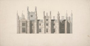 Cambridge Kolejleri İçin Önerilen Bir Tasarımın Yükselişi by William Wilkins