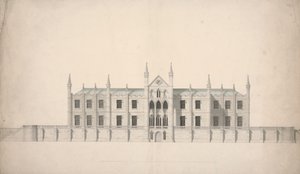 Cambridge Kolejleri İçin Önerilen Bir Tasarımın Yükselişi by William Wilkins