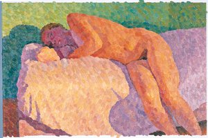 Nude with Face in Shadow, 2000 (Tuval Üzerine Yağlıboya)