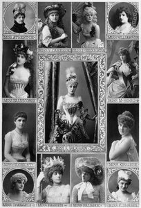 19. yüzyılın önde gelen aktrisleri, 1890.