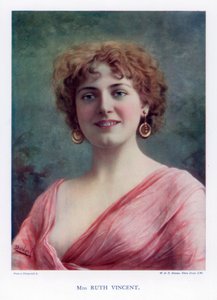 Ruth Vincent, oyuncu ve şarkıcı, 1901. by William and Daniel Downey