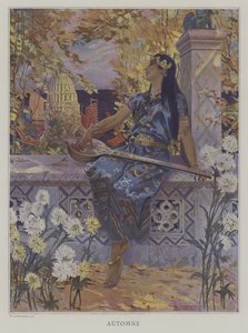 Sonbahar (Renkli lito) by William de Leftwich (after) Dodge