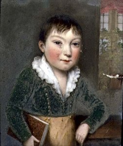 FitzHerbert aile portrelerinden bilinmeyen oğul, c.1817 (arduvaz)