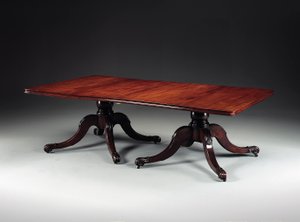 İrlandalı George IV iki ayaklı yemek masası, c.1825 (maun) by Williams and Gibton (attr. to) Mack