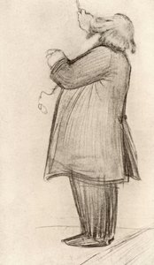 Johannes Brahms (1833-1897) Alman besteci, şeflik (çizim) by Willy von Beckerath