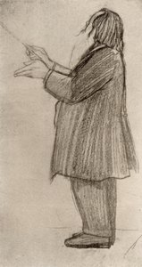 Johannes Brahms (1833-1897) Alman besteci, 9çizim şefi) by Willy von Beckerath