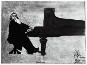 Alman besteci Johannes Brahms (Hamburg) by Willy von Beckerath