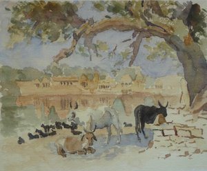 435A Jaisalmer - Tren Sagar (Sketch) by Wilson Clive