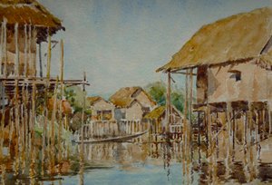 903 Pauk-Pa köyü (1), Inle Gölü by Wilson Clive