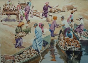 907 Yükleniyor, Thaung Tho pazarı by Wilson Clive
