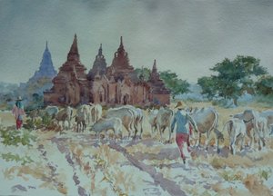 928 Bagan, eve doğru gütme by Wilson Clive