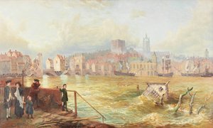Eski Tyne Köprüsü'nün Sonu, 1900 by Wilson Hepple