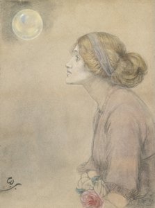 Gertrude Sandys (kağıt üzerinde pastel) by Winifred Sandys