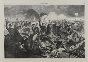 Birlik İçin Bir Savaş 1862 - Bir Süvari Hücumu by Winslow Homer