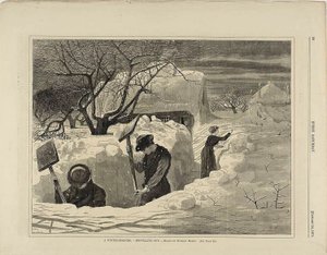 Kürekle Dışarı Çıkan Bir Kış Sabahı by Winslow Homer