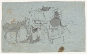 Ordu Vagonu ve Katır by Winslow Homer