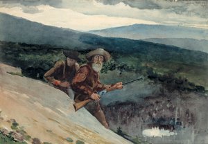 Ayı Avı, Prospect Rock, 1892. by Winslow Homer