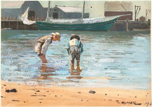 yürüyen çocuklar by Winslow Homer