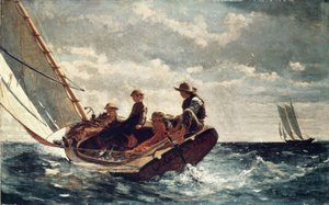 Breezing Up (A Fair Wind) – 1876 – 61,5 × 97 cm – tuval üzerine yağlı boya by Winslow Homer