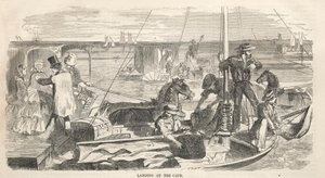 Kamp Toplantısı Eskizleri:  Burna İniş by Winslow Homer
