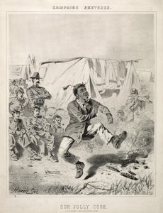 Kampanya Skeçleri: Bizim Jolly Cook, 1863. by Winslow Homer