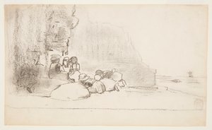 Deniz Kenarında Oynayan Çocuklar, Cullercoats, İngiltere by Winslow Homer