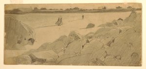 Çizim, Marshfield Plajı, 1869-74 by Winslow Homer