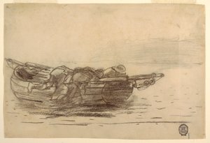 Çizim, Küreklere Tırmanan Balıkçılar, Cullercoats, İngiltere, 1881-82 by Winslow Homer