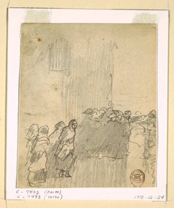 Çizim, Denize Bakan Kadın ve Erkekler, Cullercoats, İngiltere, 1881 by Winslow Homer
