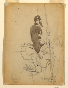 Çizim, Atlı Süvari, 1862 by Winslow Homer