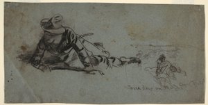 Çizim, Cephede Üç Gün, yaklaşık 1863 by Winslow Homer