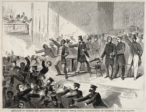 Siyahların ve Abolisyonistlerin Tremont Temple'dan kovulması, Boston, Massachusetts..., 1860. by Winslow Homer
