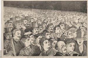 Dört Temmuz 1868 Gecesi Ateş İşleri. by Winslow Homer