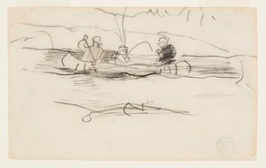Balıkçı ve Kanodaki Diğer İki Adam by Winslow Homer