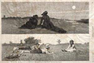Deniz Kıyısında ve Çayırda Flört, 1874. by Winslow Homer