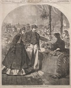 Büyük Fuarın Çiçek Bölümü, 1864. by Winslow Homer