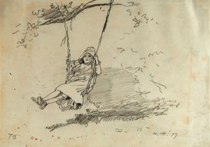 Salıncaktaki Kız, 1879 by Winslow Homer
