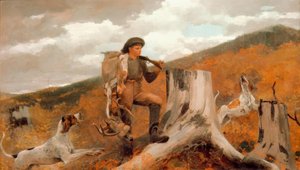 Avcı ve Köpekler by Winslow Homer