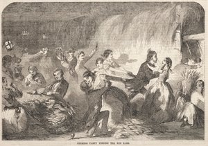 Kızıl Kulakları Bulan Husking Partisi by Winslow Homer